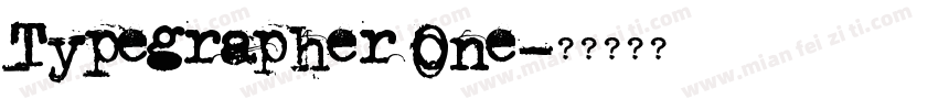 Typegrapher One字体转换